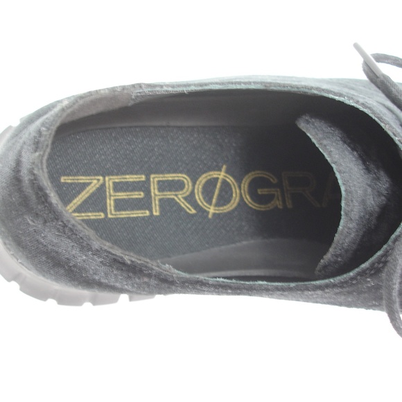 COLE HAAN ZEROGRAND BLACK VELVET OXFORDS 10.5 M